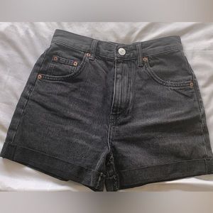 BDG Urban Outfitters Faded Black Mom Shorts, 25